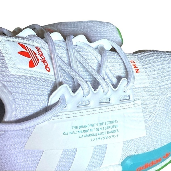 NEW adidas NMD_R1 V2 Glow in the Dark White Sonic Ink Men Size 9 NWOT Sl… - Picture 11 of 15